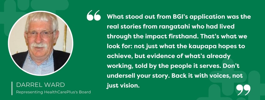 Darrels feedback on BGI