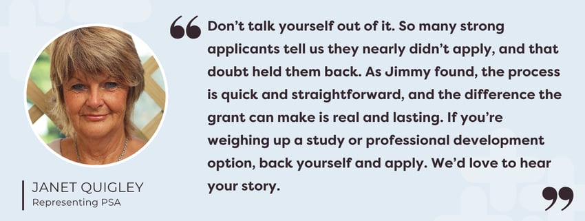 Janets feedback for Jimmy Km