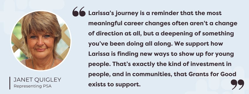 Janets feedback for Larissa