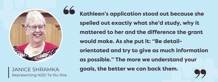 Janice feedback for Kathleen Becker