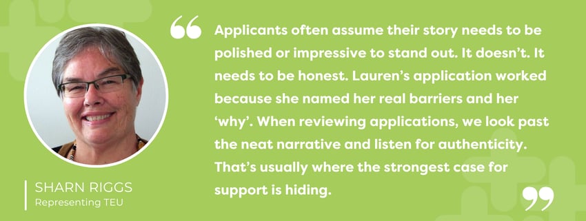 Sharns feedback for Lauren Dewhirst