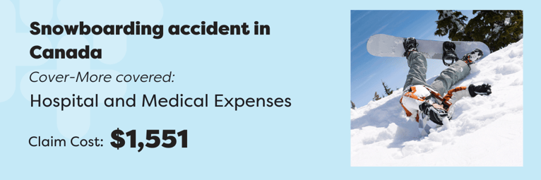 Snowboarding accident in Canada
