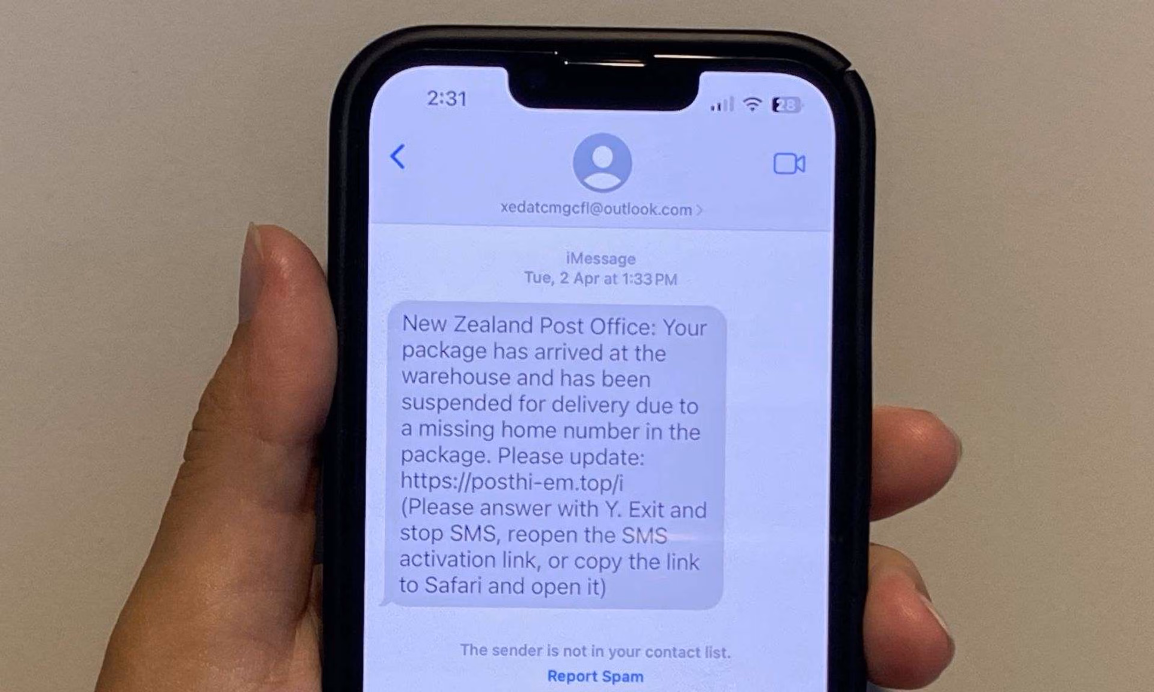 blog image scam screenshot